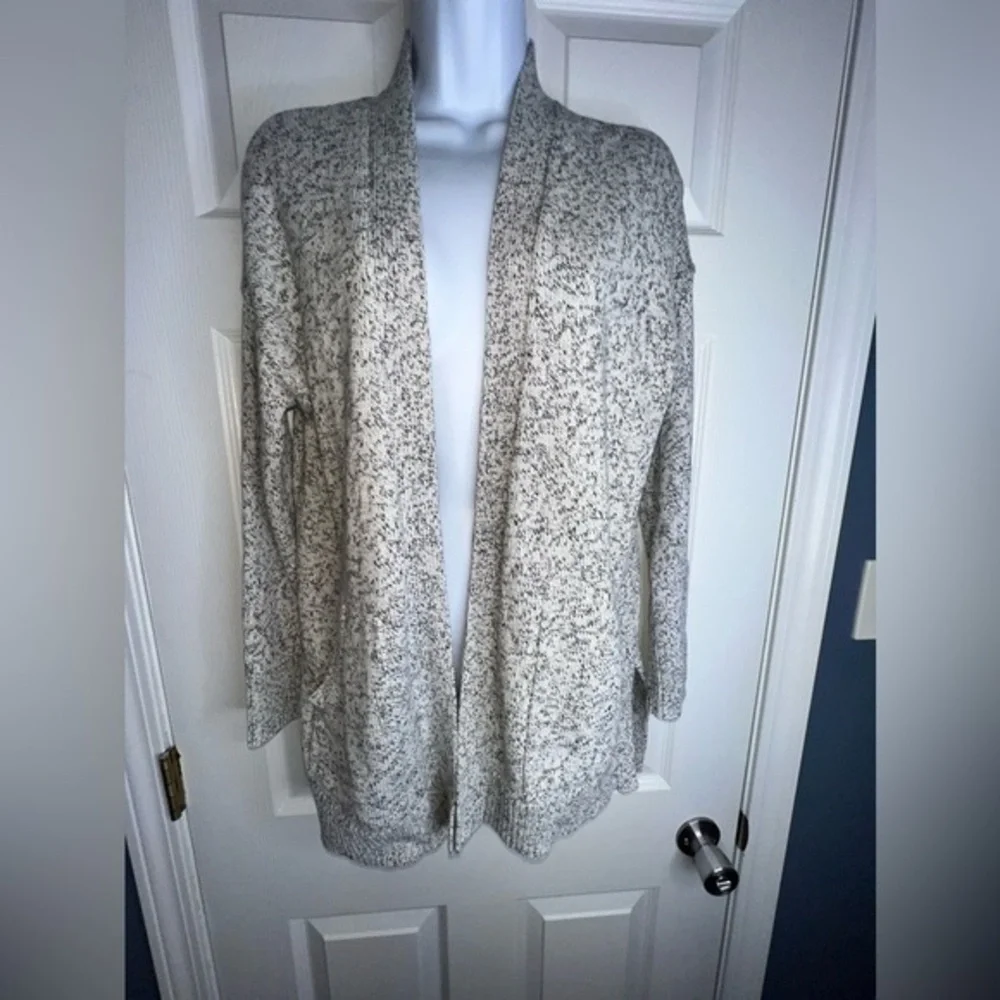 Madewell Women’s X Small White Marled Aztec Cotton Midland Cardigan Sweater XS